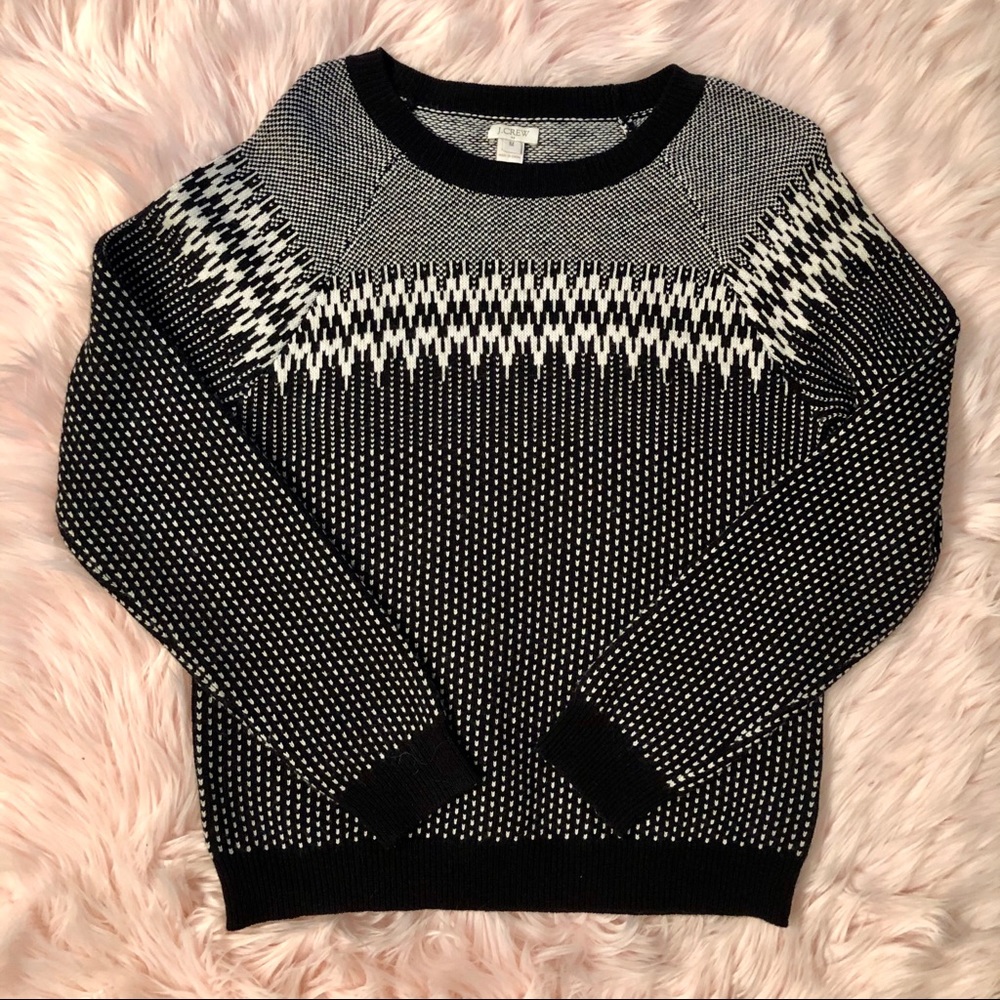 J. Crew Factory Crew Neck Fair Isle Sweater